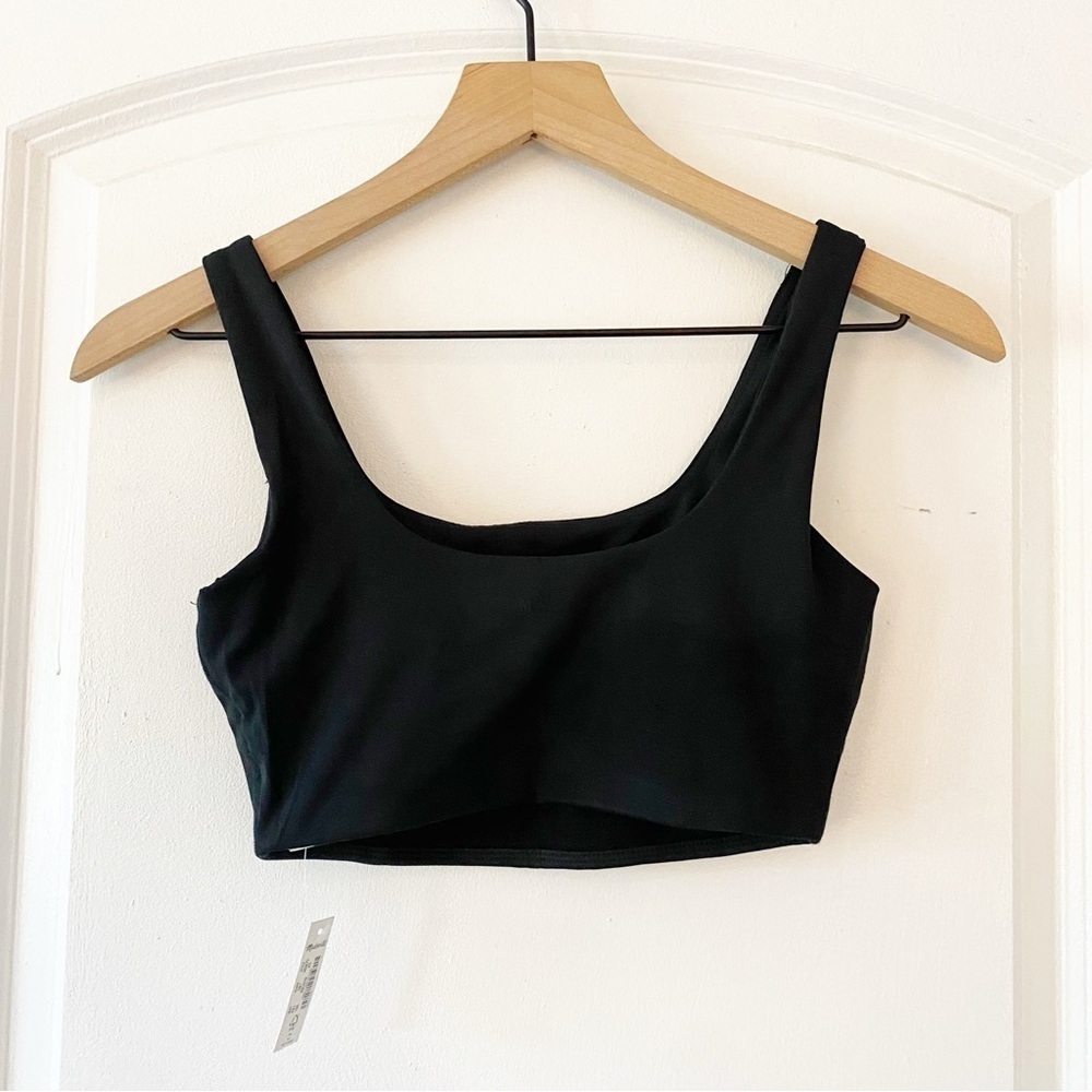 MADEWELL Black Flex Square Neck Sports Bra NEW Workout Exercise - Picture 7 of 10